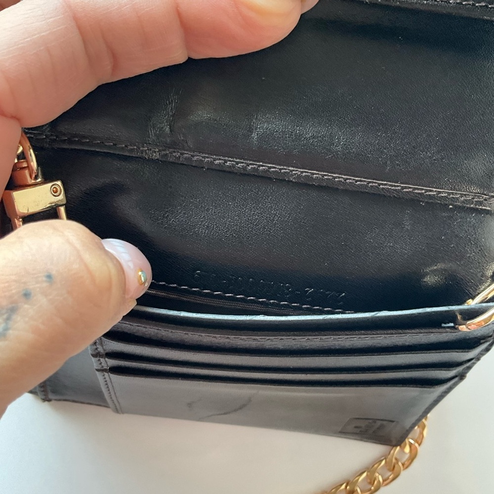 Fendi Brown Monogram Wallet with Gold Chain - Picture 9 of 16